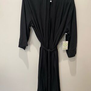 Elegant Black Long Robe